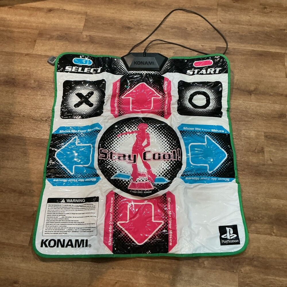 Konami Stay Cool DDR Dance Pad PS1 PS2 PlayStation Dance Dance Revolution Mat
